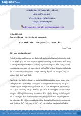 Đề thi giữa kì 2 Văn 7 Chân trời sáng tạo - Đề số 9